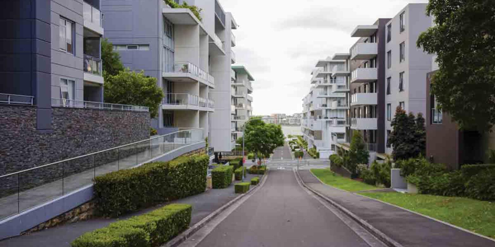 An Example Of Medium Density Housing, Low Level Apartments In Sydney Australia 